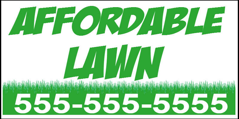 Size: 96" x 48"  Landscape Signs