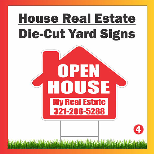 Custom Shaped Yard Signs