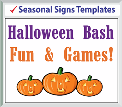 Browse Seasonal Signs Templates 24" x 18"