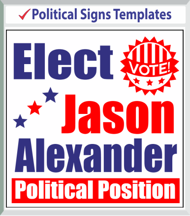 Browse Political Signs Templates 48"x 48"