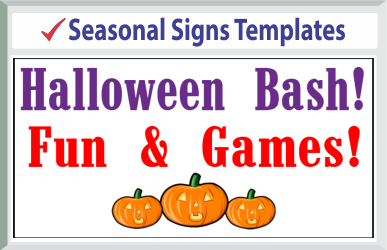 Browse Seasonal Signs Templates 24" x 24"