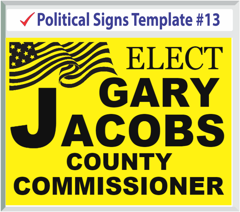 Select Political Signs Template #13