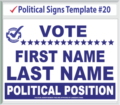 Select Political Signs Template #20
