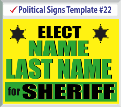 Select Political Signs Template #22