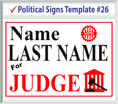 Select Political Signs Template #26