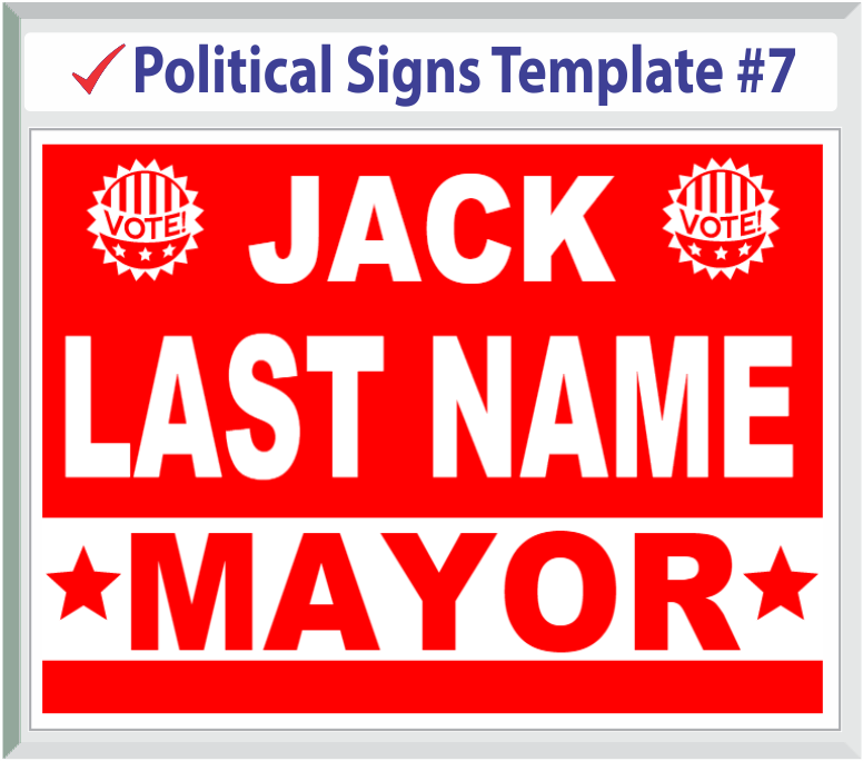 Select Political Signs Template #7