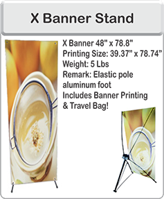 Order X Banner Stand